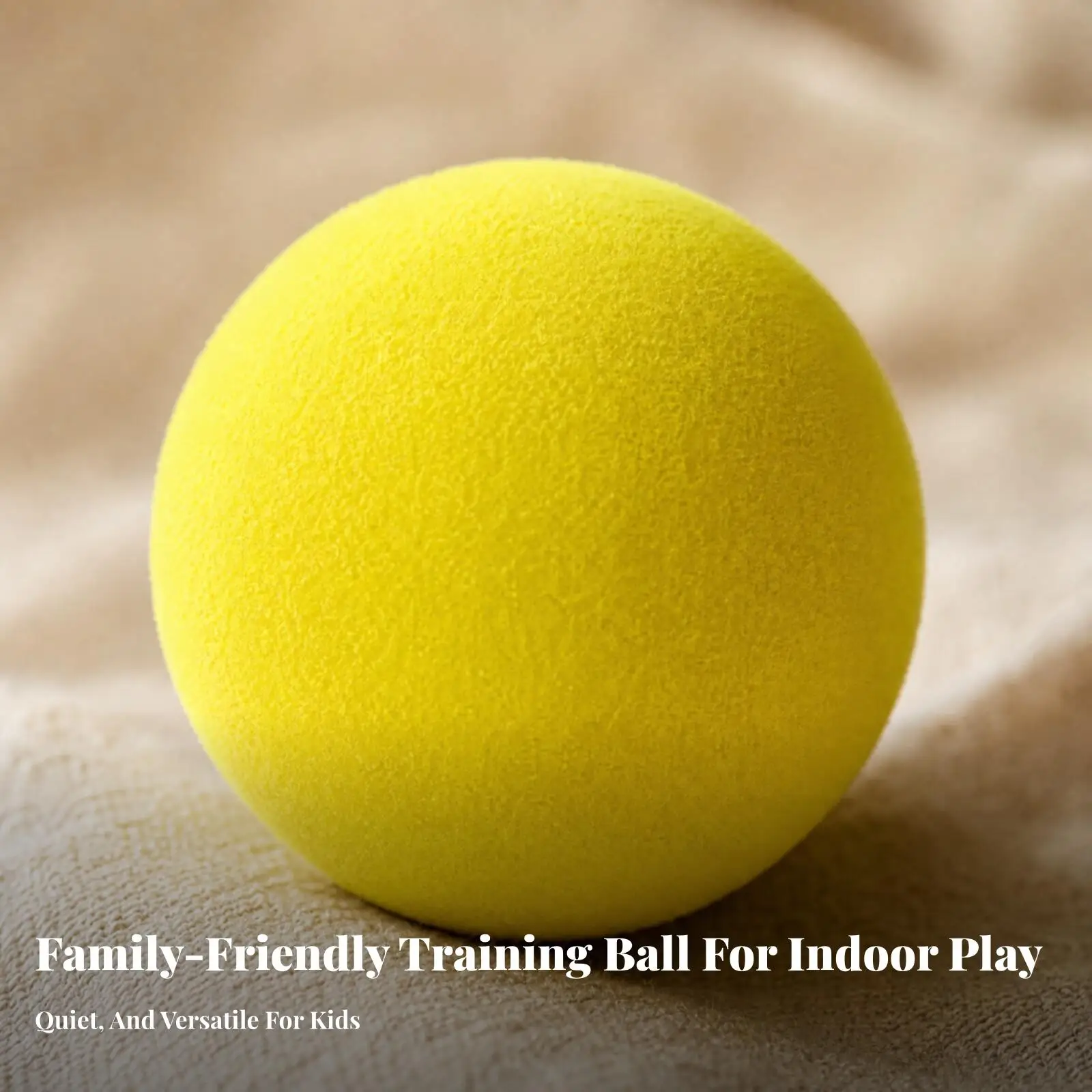 Moderate Foam Training Ball Soft Textured Surface, Sponge Training Ball, for Home