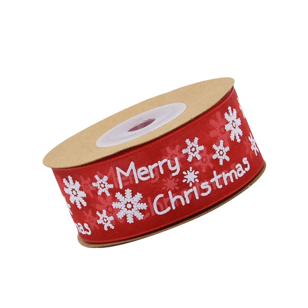 Christmas Ribbon Band Packaging for Party Gift Ribbons Snowflake Gifts Stocking Stuffers