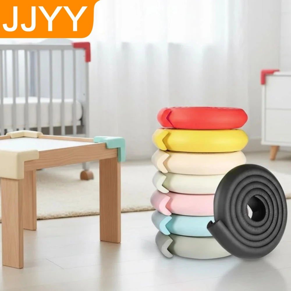 

L Shaped Baby Furniture Corner Protector Edge Guard 207cm Safety Bumpers for Toddlers Kids Thickened Child Proof Table Guard