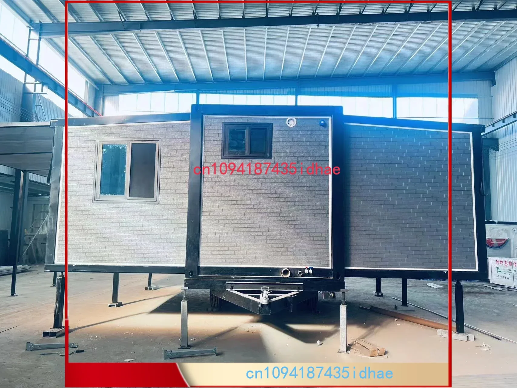 40ft flat pack container two bedroom prefabricated expandable container house trailer mobile home
