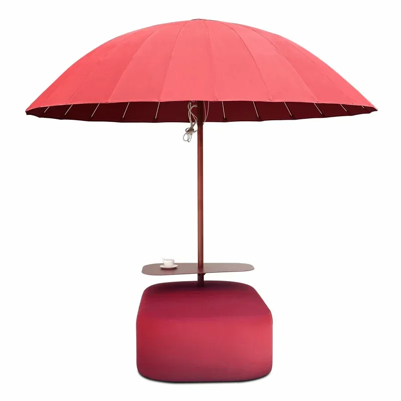 #Outdoor Patio Umbrella, Fiberglass Designer Umbrella for Garden Yard Villa, Commercial Use, UV Protection, Wind Resistant