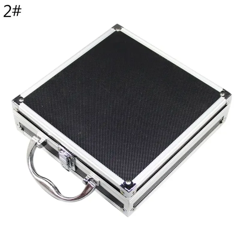 

28GF Portable Aluminum Alloy Tool Box Practical Storage Travel Carry for Case with Lining Sponge Inside