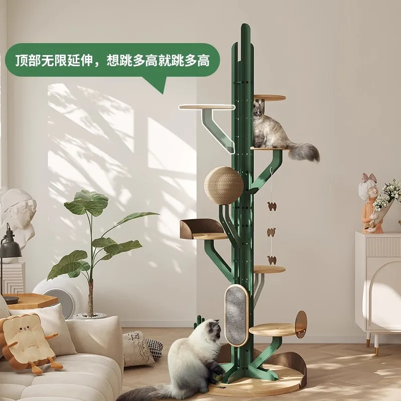 

Cactus cat climbing frame wrought iron solid wood for home cat nest cat tree space capsule