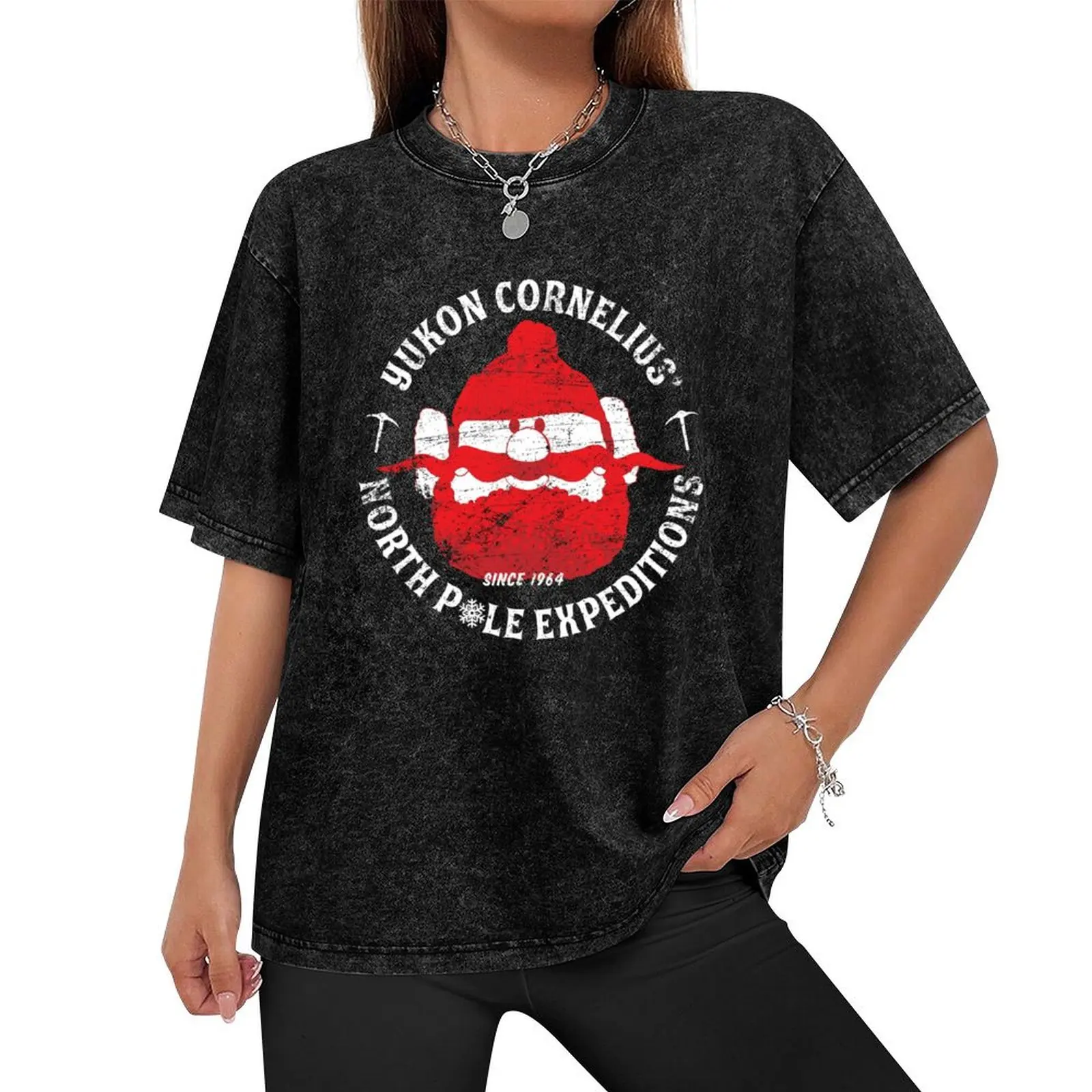 Yukon Cornelius North Pole Expeditions T-Shirt Short sleeve tee rapper graphic tees oversized t shirts for men