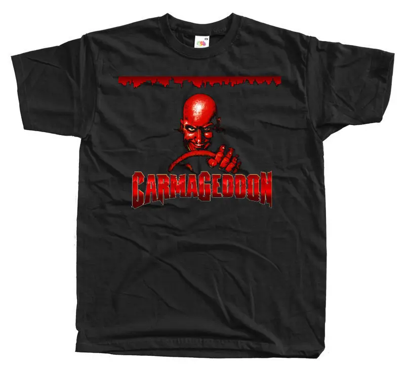 CARMAGEDDON T shirt BLACK PC GAME FAN ART POSTER