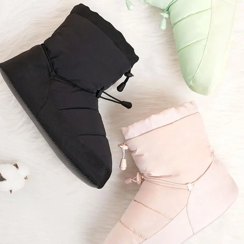 652F Women Ballet  Boot Shoes Warms Up Booties Winter Dance  Boot Dance Cotton Shoes Dancer Practice Soft Nonslip Warm  Boot