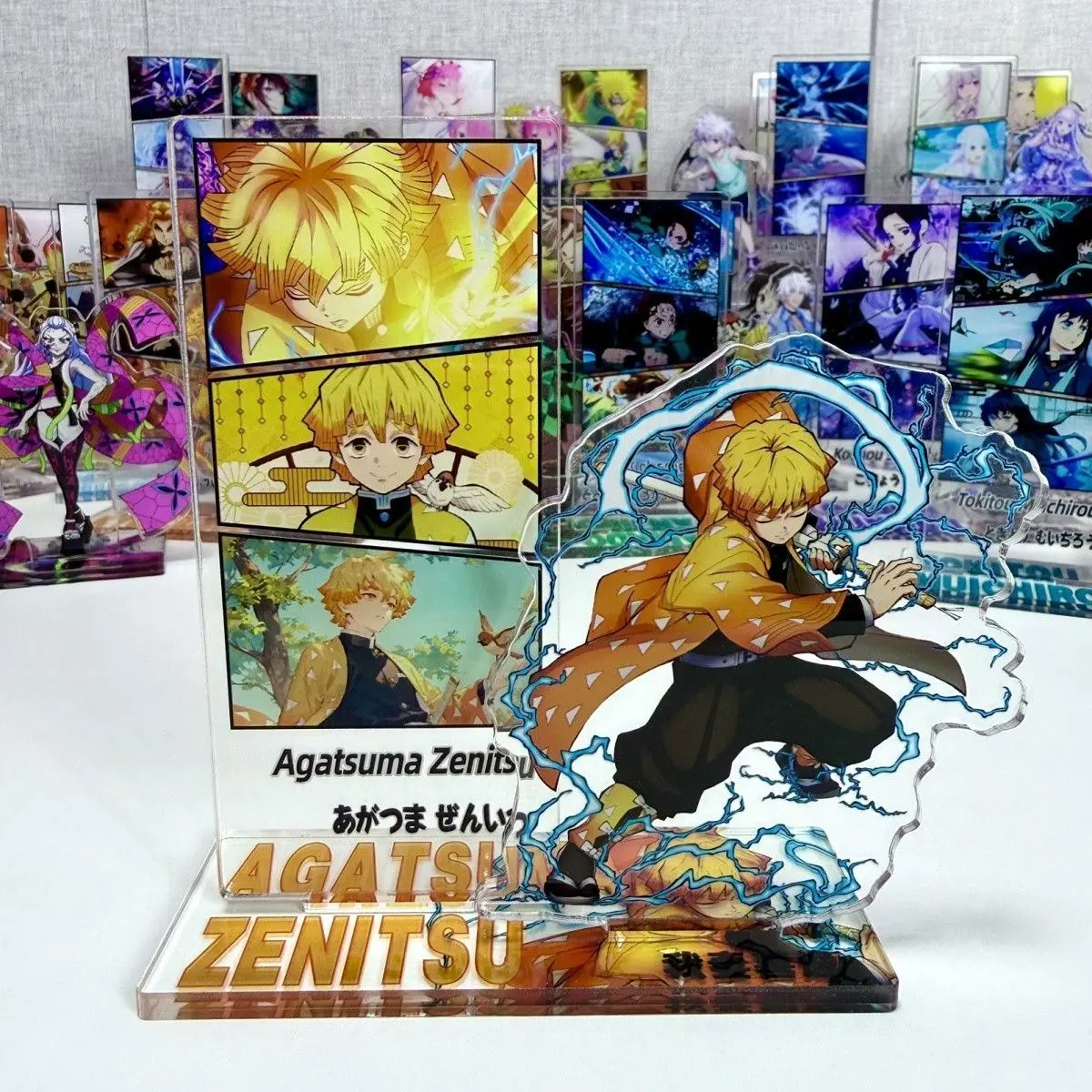 

Anime Demon Slayer Acrylic Wall Poster Agatsuma Zenitsu - Cute Cartoon Desktop Decoration Item New Product Gift