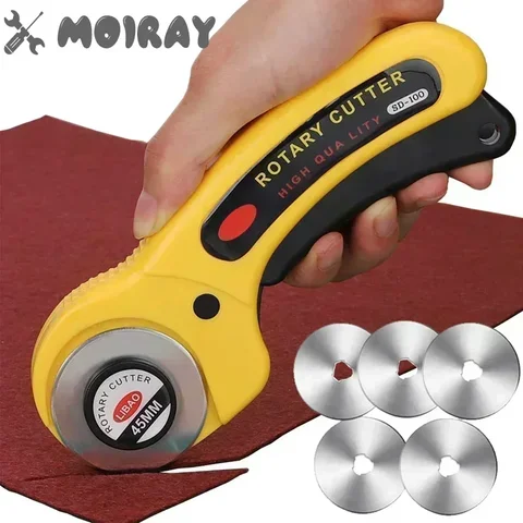 45mm Leather Craft Rotary Cutter | Circular Blade Knife for DIY