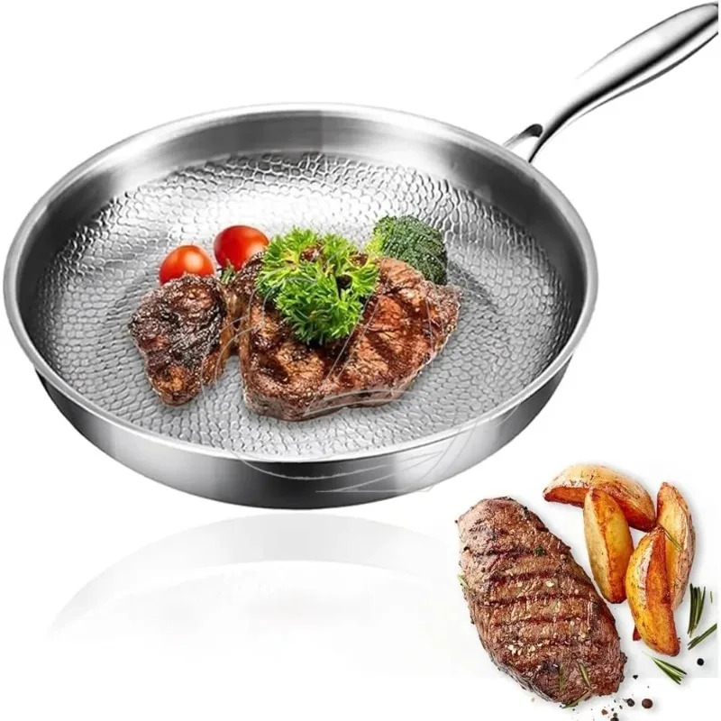 Pure Titanium Cookware Scratch-Resistant Non-Stick Fast Even Heating for All Cooking