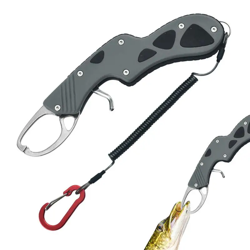 

Potable Fishing Pliers Grip Scissor Fishing Lip Gripper Fishing Tool Kit Stainless Steel Road Clamp Fishing Lip Grabber Tool