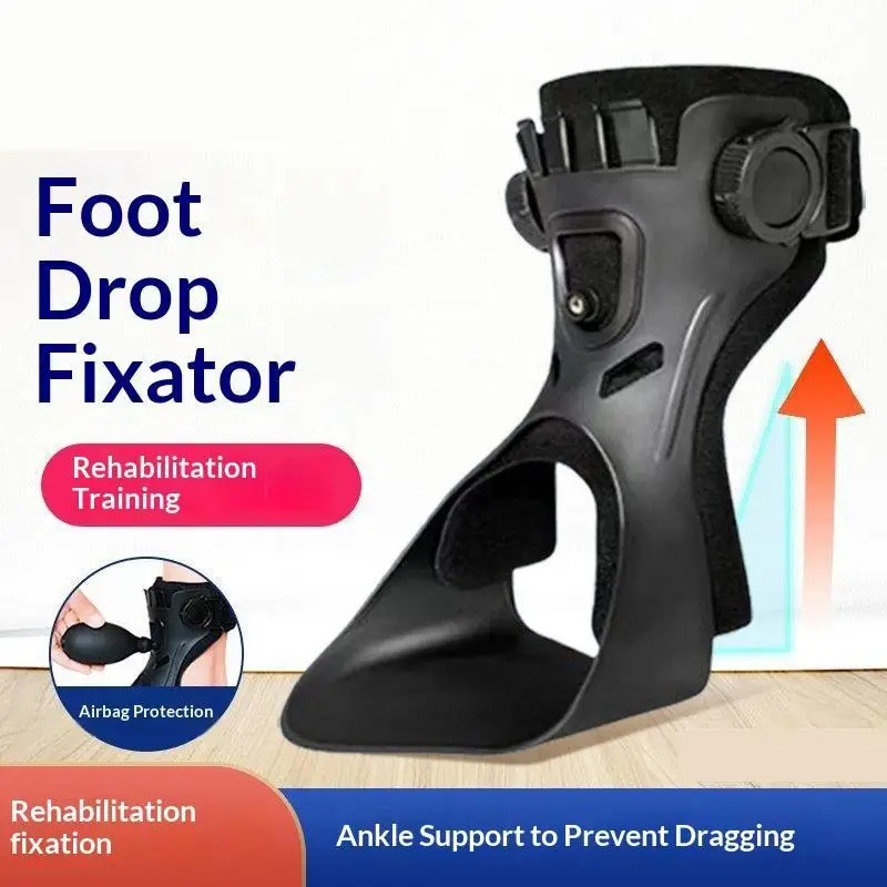 1Pcs AFO Brace Drop Foot Brace Orthosis Adjustable Ankle Foot Orthosis For Stroke Monoplegia Foot Drop And Inversion Correction