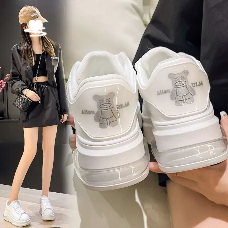 Baskets Femme Printemps 2025Sport Décontracté à Semelle Épaisse — удобная коллекция в стиле Polyvalente Talon d'Ours Nouvelle