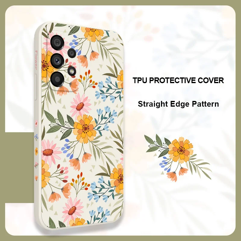 

Celestial Flower Case For Samsung Galaxy A73 A53 A33 A23 A13 A03 A72 A52 A52S A32 A22 A12 A02 A02S A71 A51 A31 A21S 4G 5G Cover