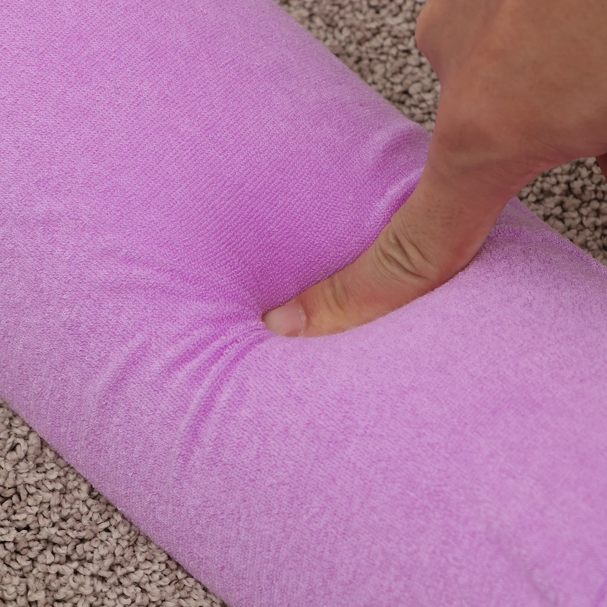 Light Purple Portable Wrist Pad for Manicure Comfortable Washable Cushion Nail Art Salon Support Nail Cushion Wrist Pad