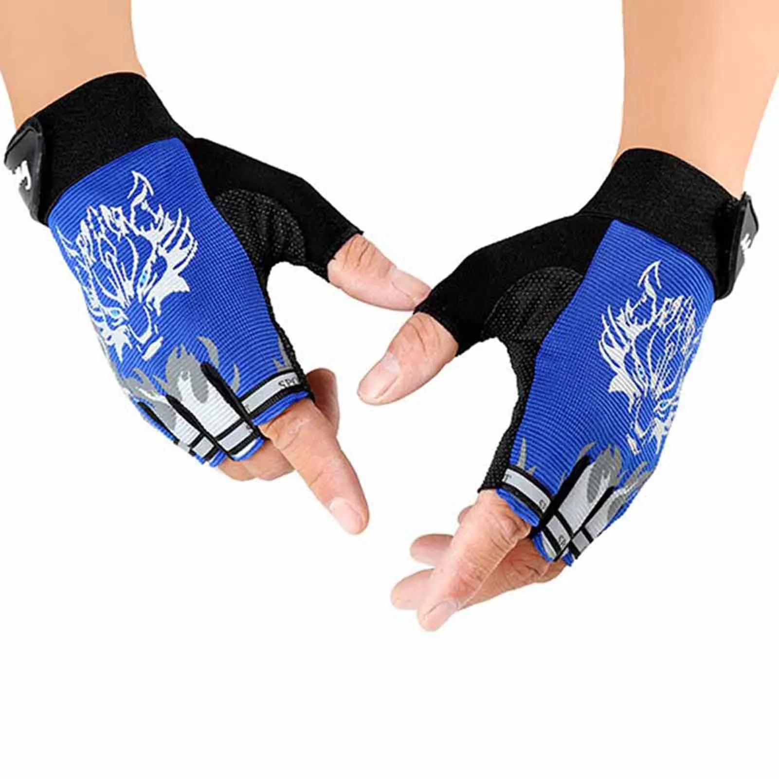 Wolf Head Breathable Half Finger Gloves Suitable For All Kinds Of People Use Good Materials