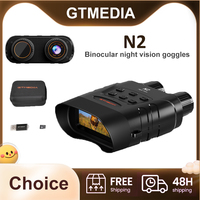 GTMEDIA N2 HD Night Vision Binoculars Infrared Night Vision Goggles 5X Digital Zoom For Hunting Camping 300m all black visible