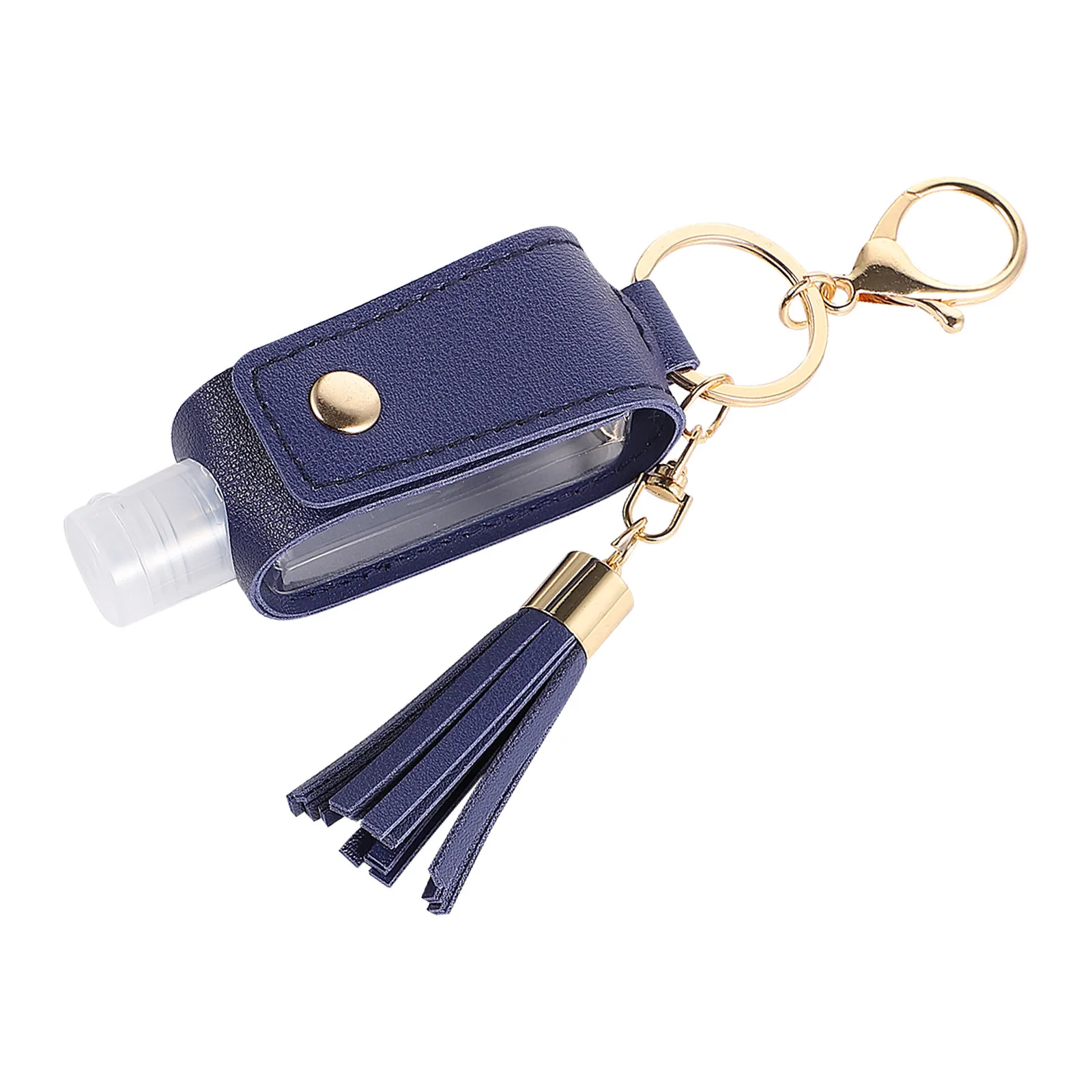 1Set 30Ml Portable Empty Perfume Bottle with PU Bottle Cover and Creative Tassel Keychain for Cosmetics Hand Liquid