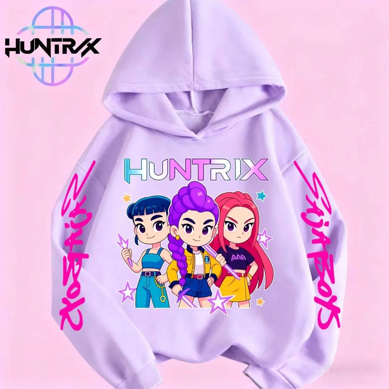 

KPop Devil Hunter толстовки для девочек и мальчиков модные корейские волнистые повседневные свитера Y2K зимняя детская одежда