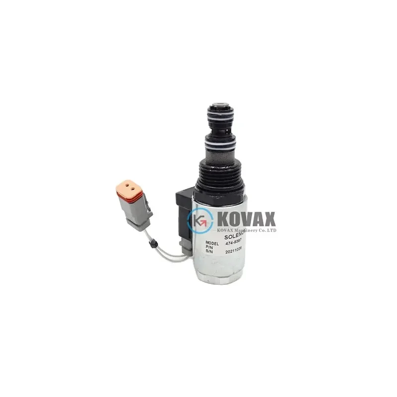 For Caterpillar cat Replacement 12V Solenoid Valve 474-9387 Excavator 972H 4749387 Excavator accessories digger digging