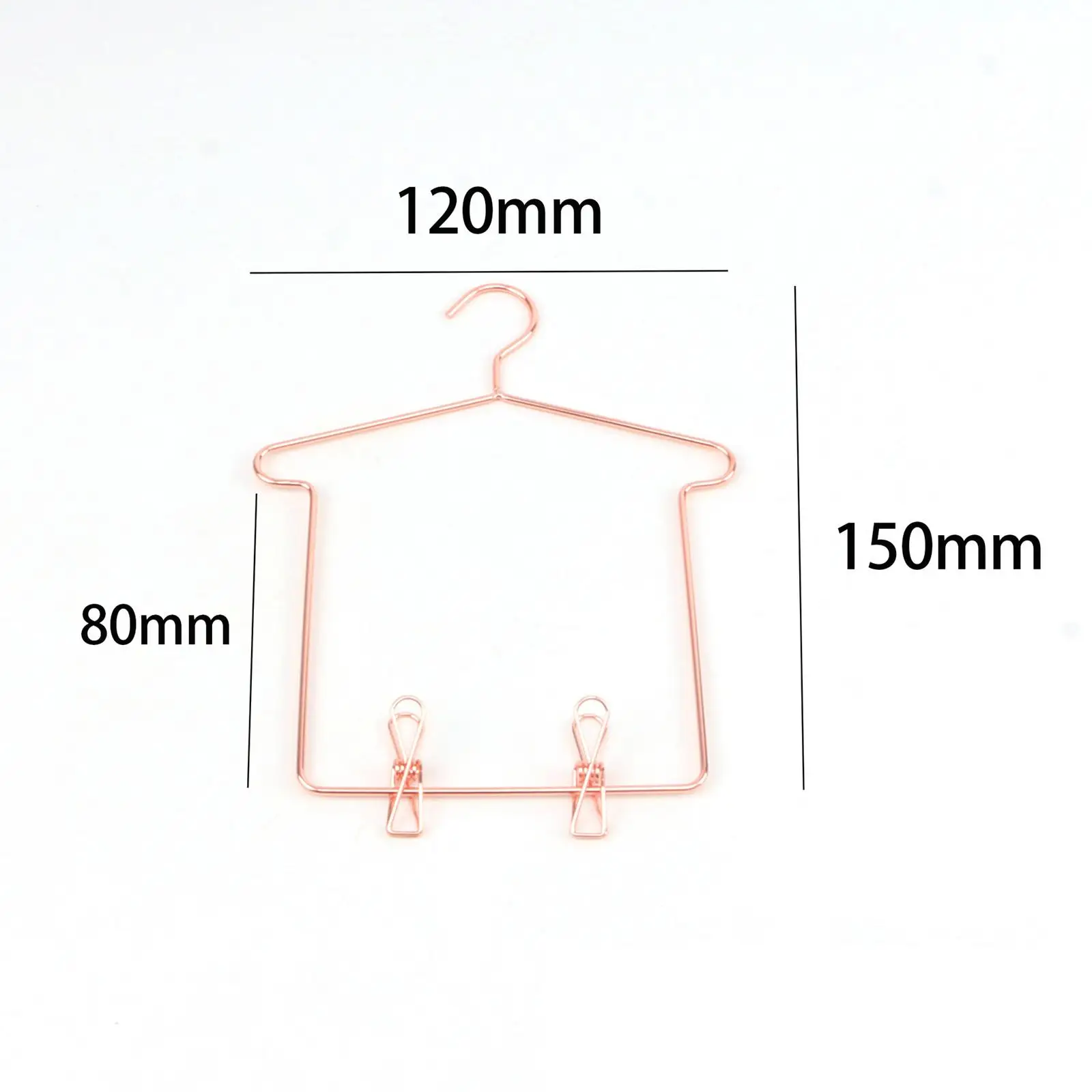 Mini Dollhouse Hanger Metal Clothes Rack for 1/3 BJD Dolls Wardrobe Furniture Vintage Style Decor Accessories Pretend Play Toy - view 5