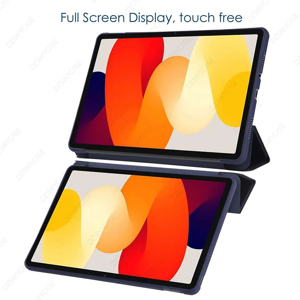 Capa de silicone para redmi pad 2 11 polegadas, redmi pad se 11, redmi pad se 8.7 capa dobrável com sono/despertar automático