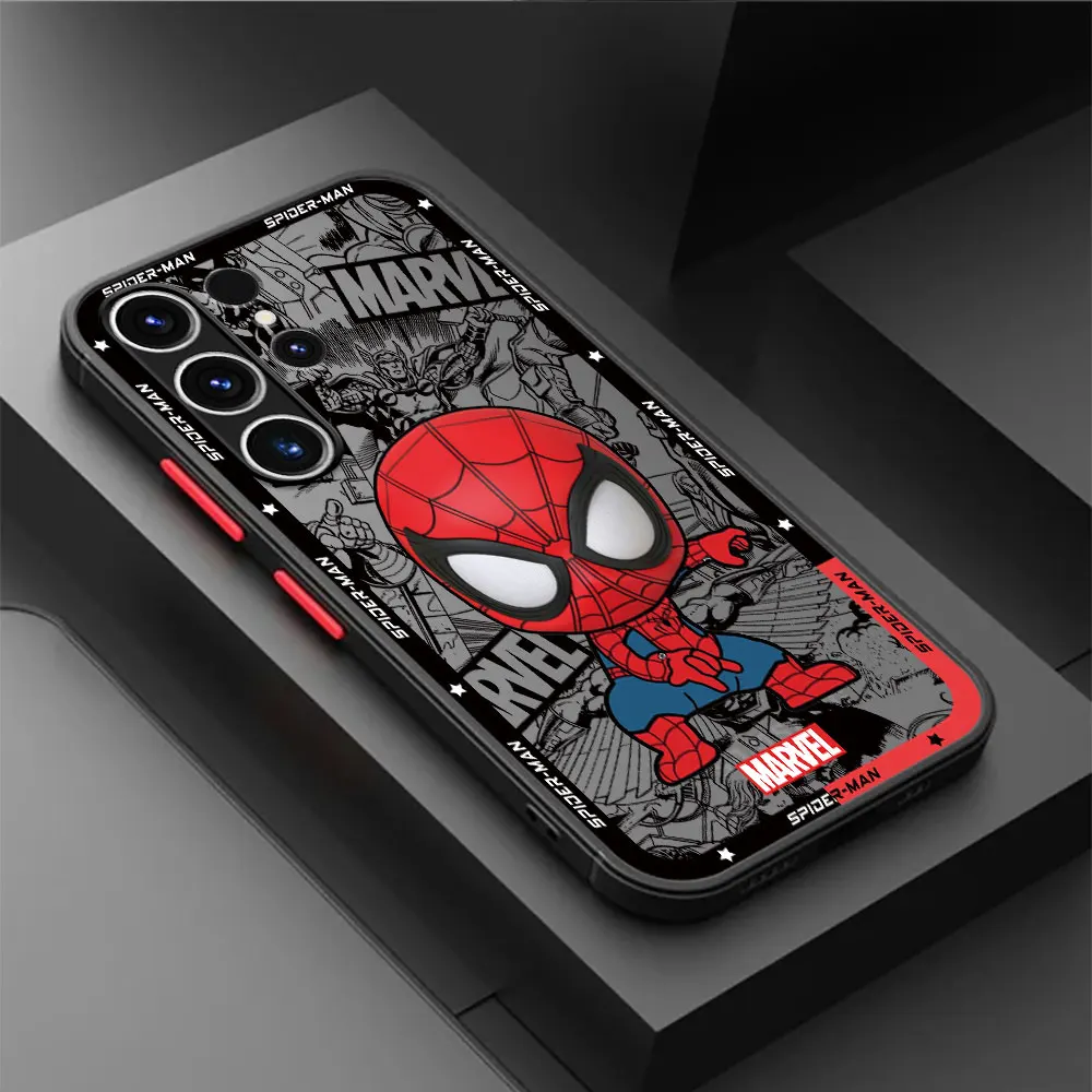 Phone Case for Samsung Galaxy S23 FE S22 S21 S10 Plus S20 FE S9 S24 Plus S23 Ultra Marvel Spiderman Groot Deadpool Cover