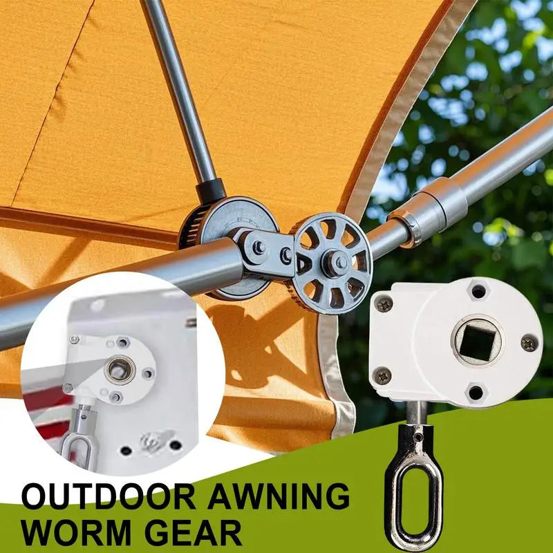 1PC Gearbox Mechanics Hardware Heavy Duty Canopy Crank Parts Portable Parasol Gear Maintenance Accessories For Rolling Shutter