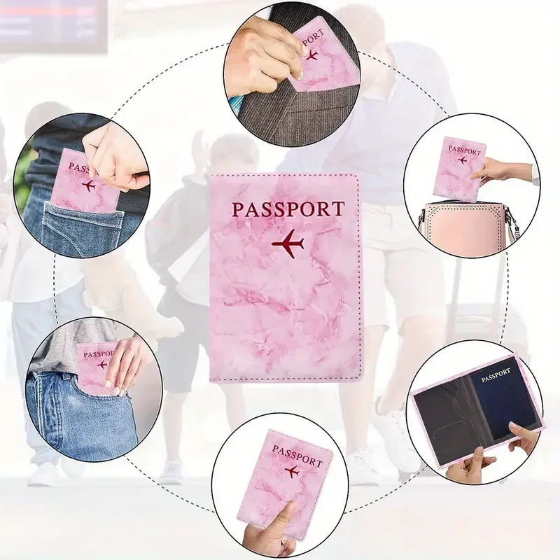 The Powerpuff Girls Passport Covers Kawaii Trend Travel Waterproof Passport ID Card Sleeve Women Ultra-thin Document Holder Gift view 2