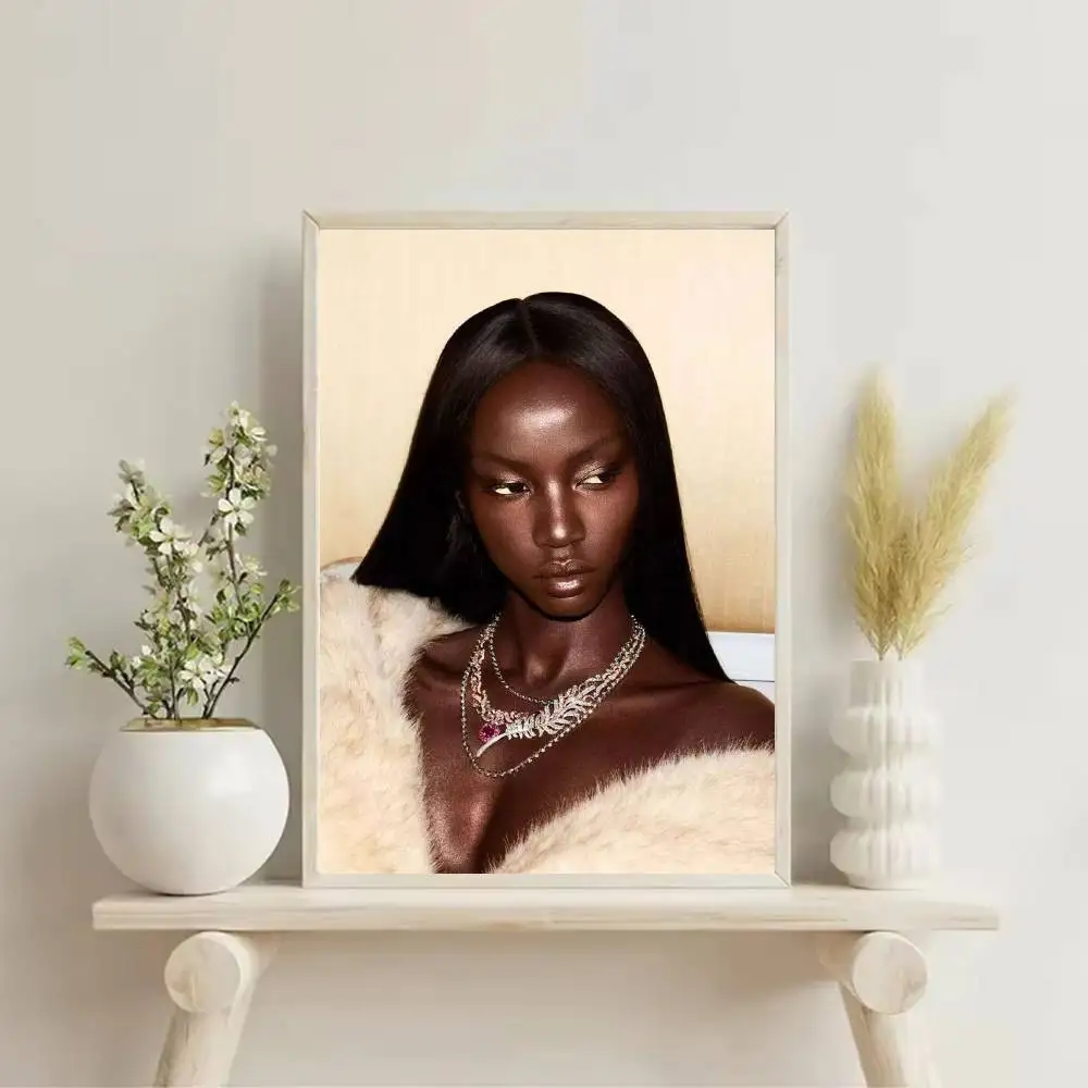 A-Anok Yai Couture Model Poster Self-adhesive Art Waterproof Paper Sticker Coffee House Bar Room Wall Decor