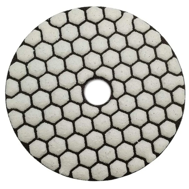 

Lightweight 6Pcs Dia 4Inch/100Mm Grit 30 Diamond Dry Polishing Pads Resin Bond Flexible Dry Sanding Disc For Granite Marble Cera