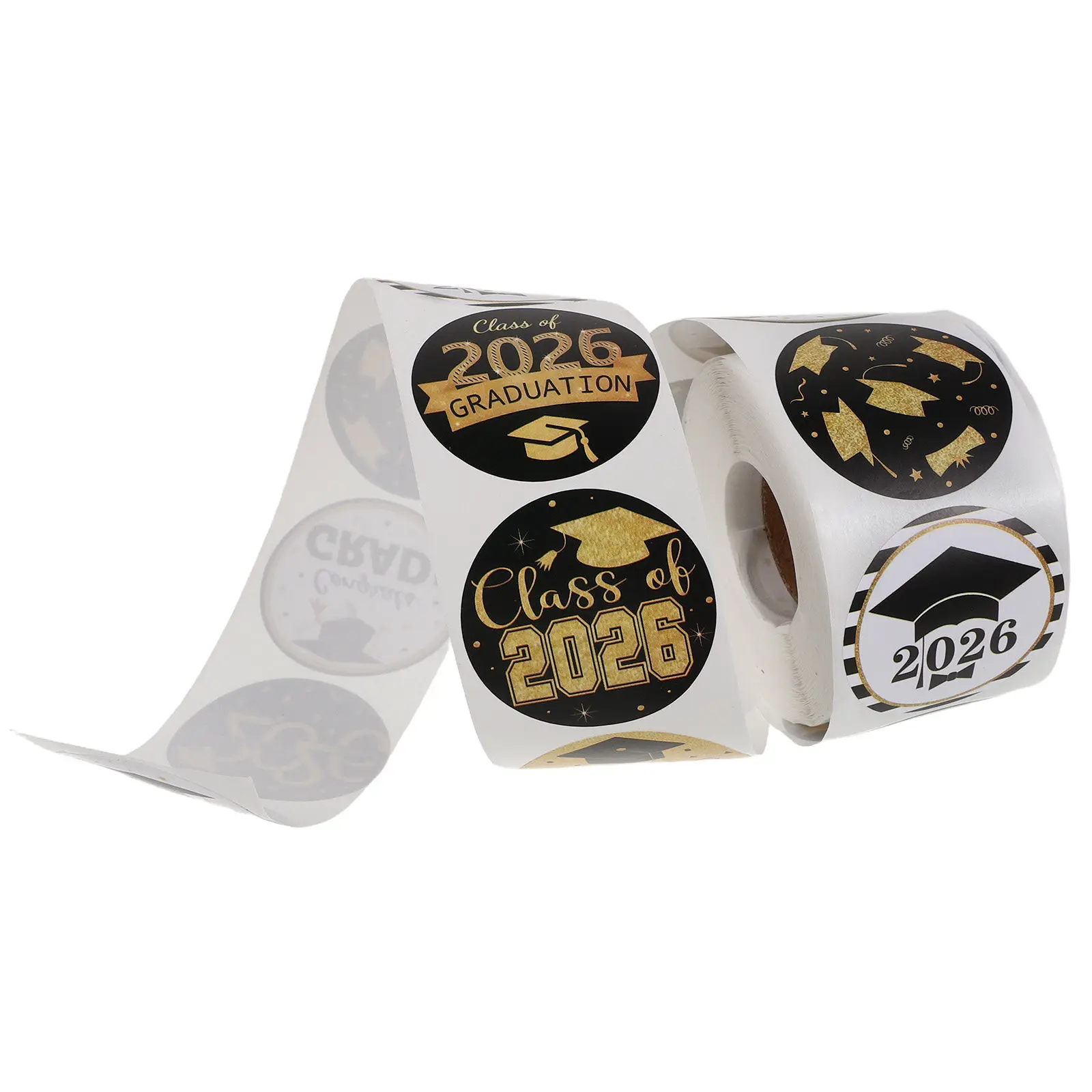 500 pegatinas de graduación universitaria con diseño de birrete para álbumes de recortes, sellos para sobres de graduación, empaques de dulces, temporada de graduación