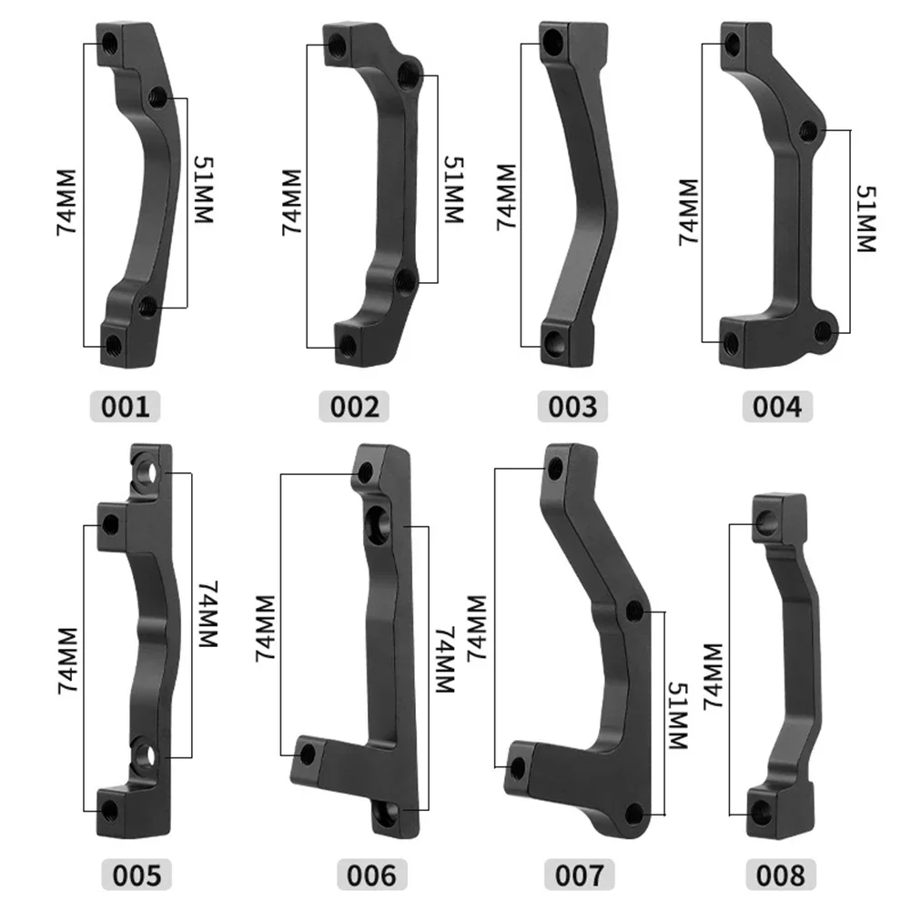 1x Bicycle Disc Brake Transfer Seat High Strength Aluminum Alloy Mount Adapter For A-pillar 160/180/203mm Disc