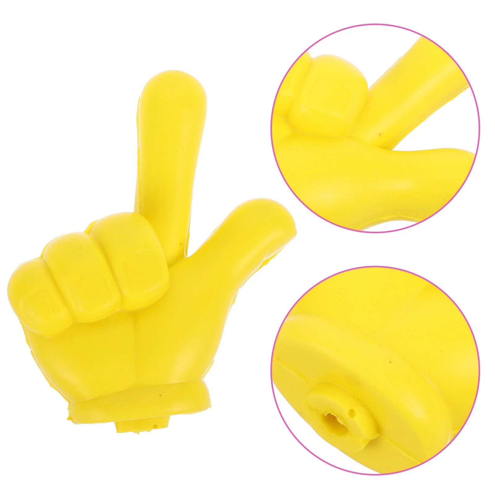 

Yellow Finger Car Antenna Ball Creative Exterior Decoration Easy Install Universal Fit Car Antenna Topper Automotive Ornament