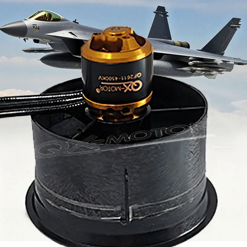 

QX-MOTOR QF2611 64mm 4500KV Ducted Fan 5 Blades Brushless Motor Model Airplane for RC Jet Model Accessories