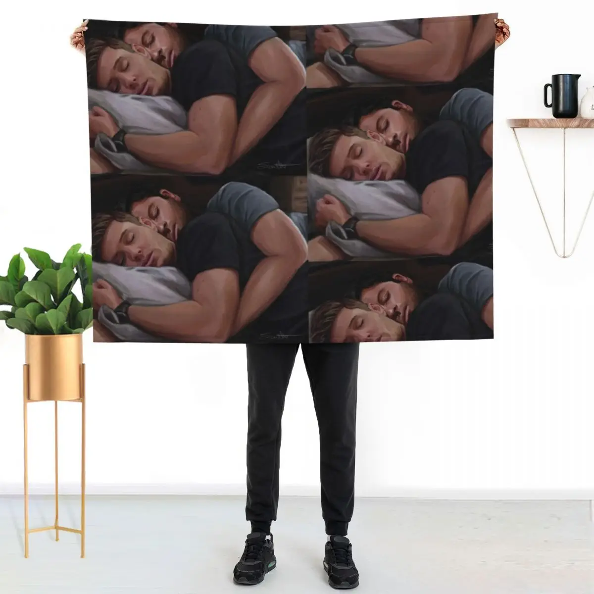 

Destiel Cuddles 2 Throw Blanket Soft Plush Blanket as Housewarming Gift