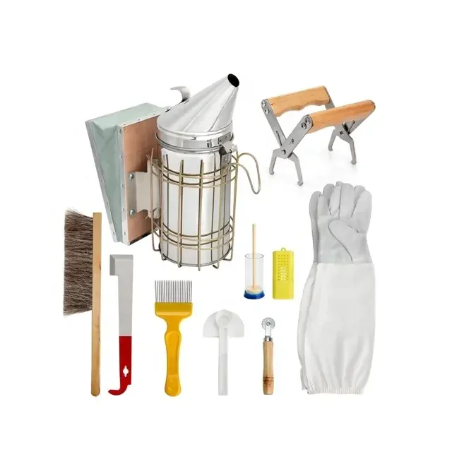 High Quality Beekeeper Daily Beekeeping Equipment Bee Smoker &Hive Tool Beekeeping Tools Kit/set