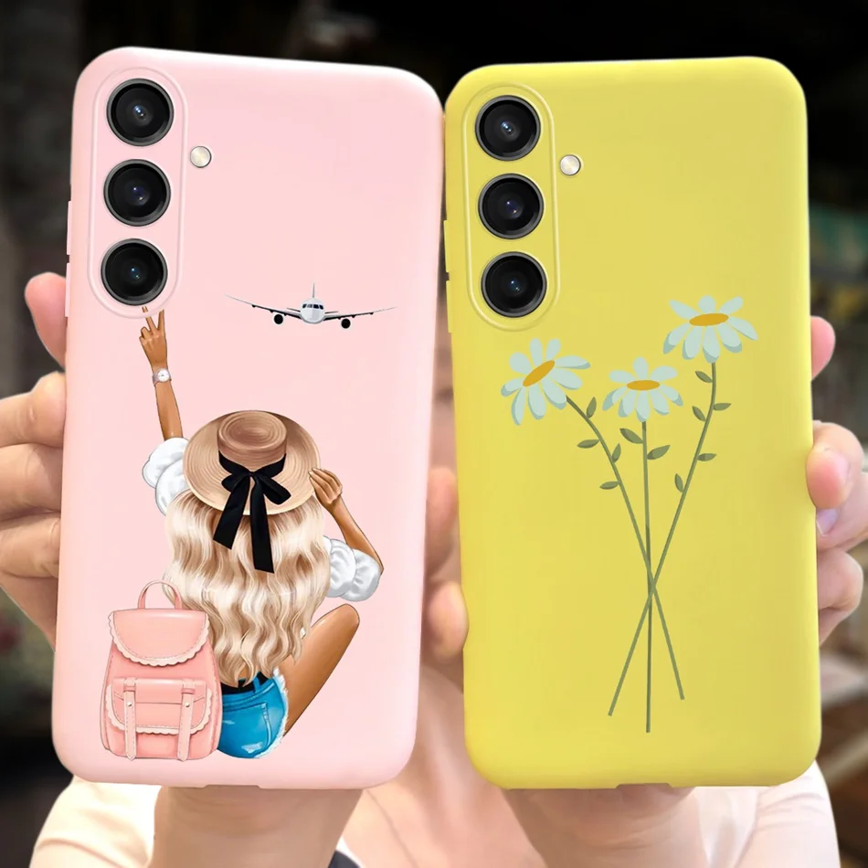 For Samsung Galaxy A15 Case Samsung A15 4G SM-A155F 2023 Fashion Printing Candy Color Soft Silicone TPU Phone Back Cover Bumper