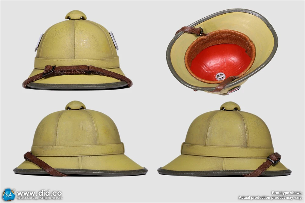 

1/6 DID D80185 North Africa Food Soldier Transport Mini Toys Model Cool Summer Helmet Caps Goggles For 12" Doll Figure Collect