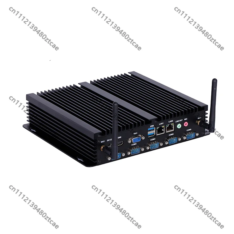 2026 Fanless Mini Industrial PC Dual LAN 6 COM Ports Kaby Lake i3 i5 i7 Support DDR3 Low Power Embedded Box Computer