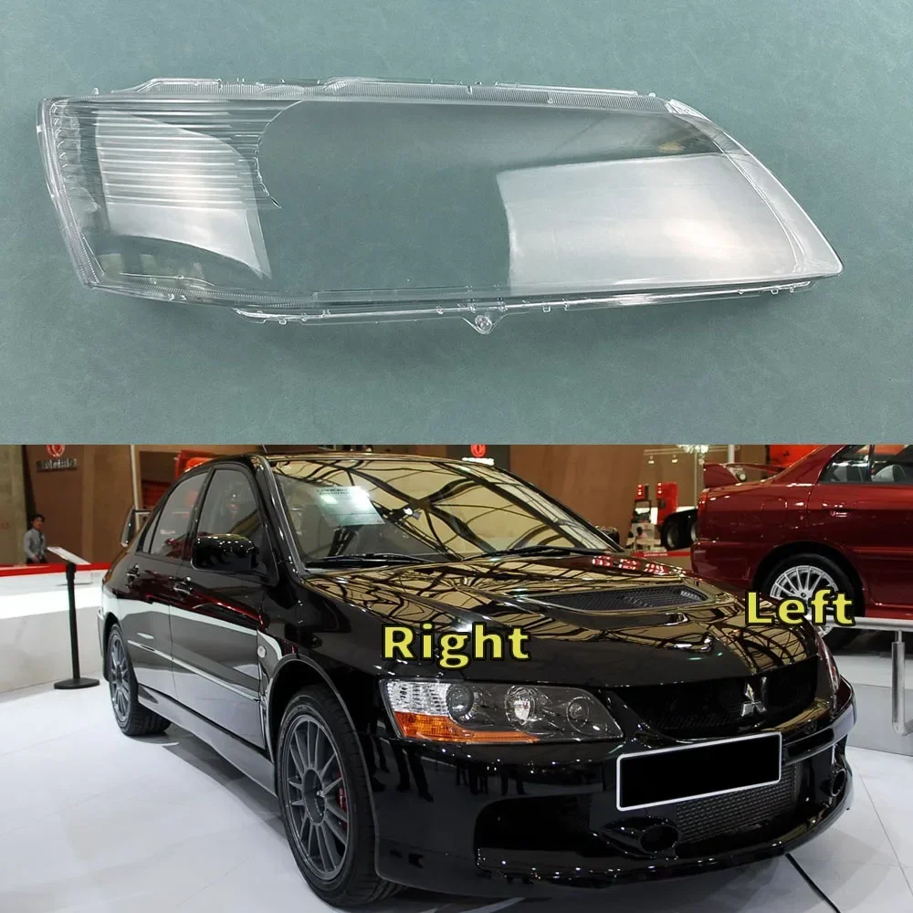 

For Mitsubishi Lancer Evolution IX CT9A 2005-2007 Headlamp Cover Headlight Shell Lens Plexiglass Replace Original Lampshade