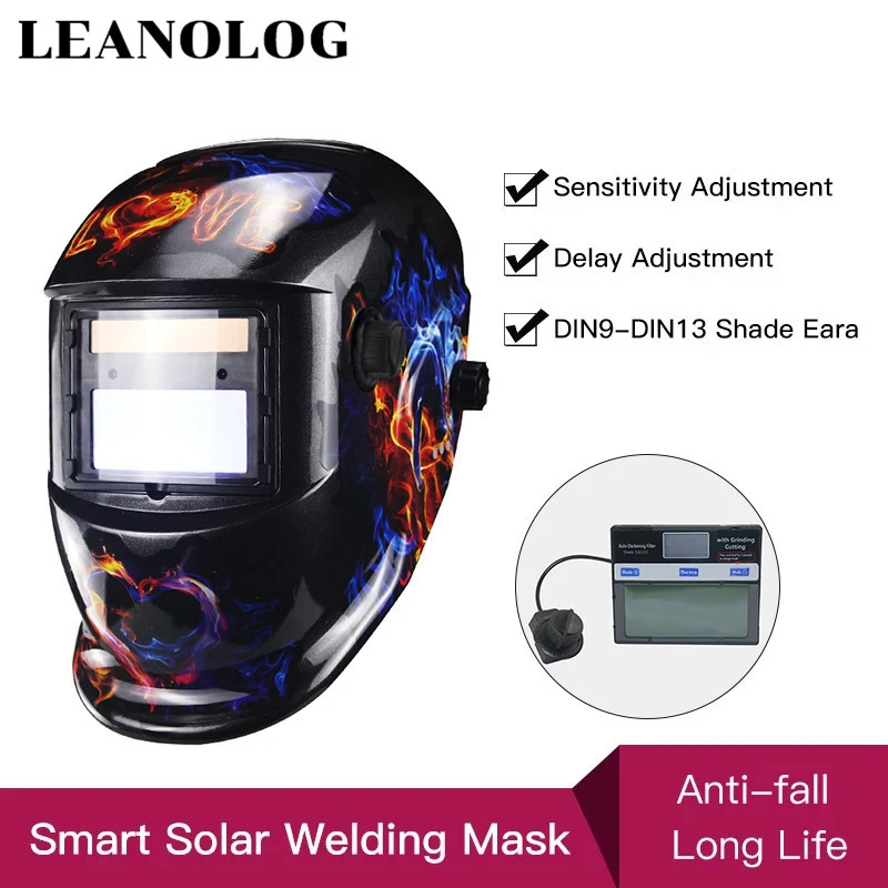 

Smart solar lithium battery auto dimming TIG MIG MMA MAG True color welding mask/welder helmet