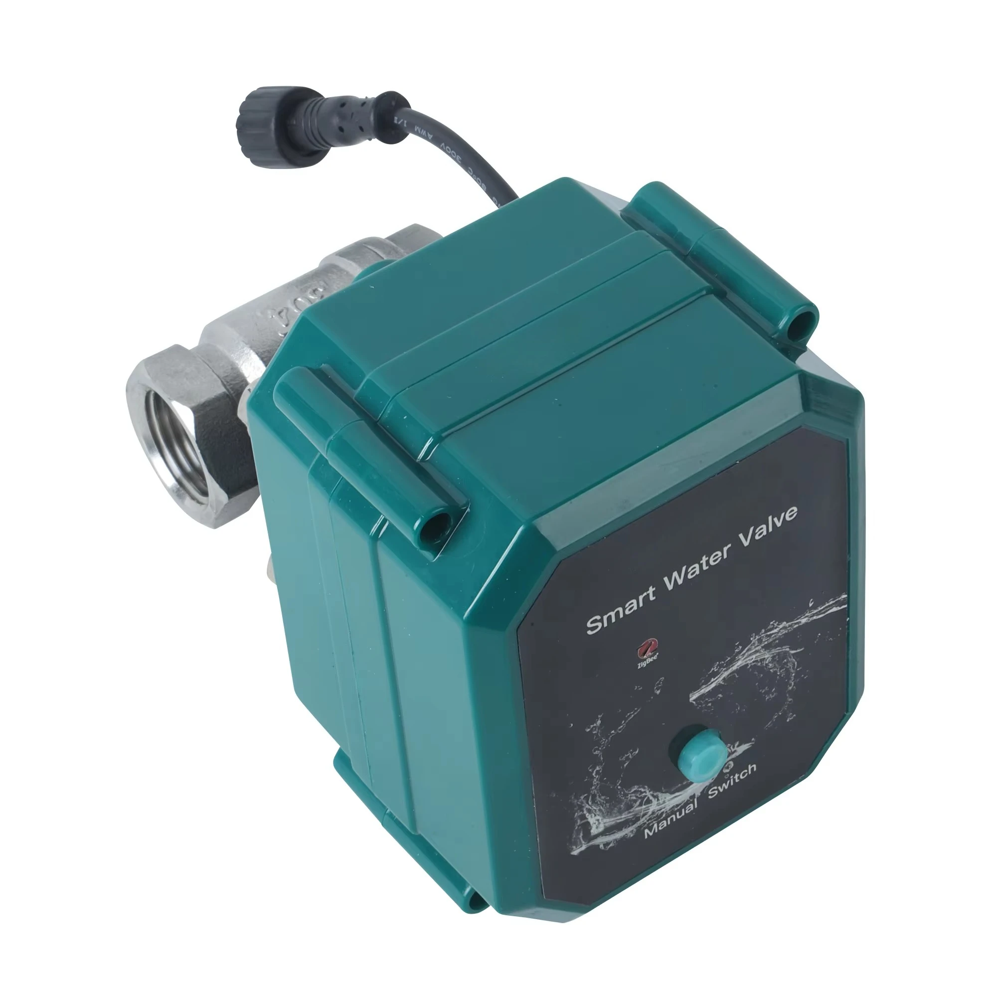 For Tuya WIFI Professional Water Flow Cut-Off Valve DN15 DN20 DN25 DN32 & Leak Detection Kit, App Control Monitoring, IP65 Rated