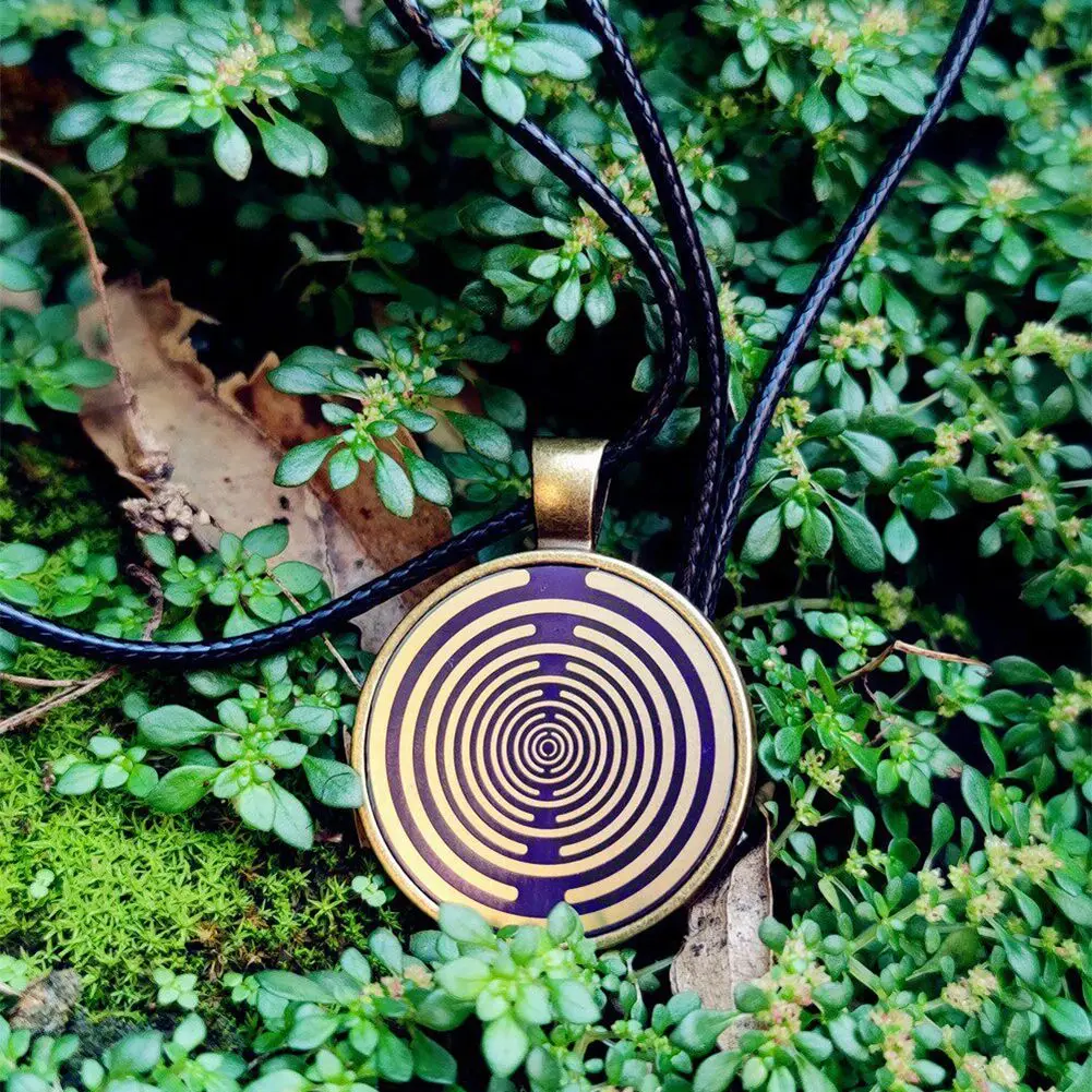 Flower of Life Necklace MWO Necklace Multi-Wave Oscillator Polarized Disc Balance and Boost Healing Jewelry