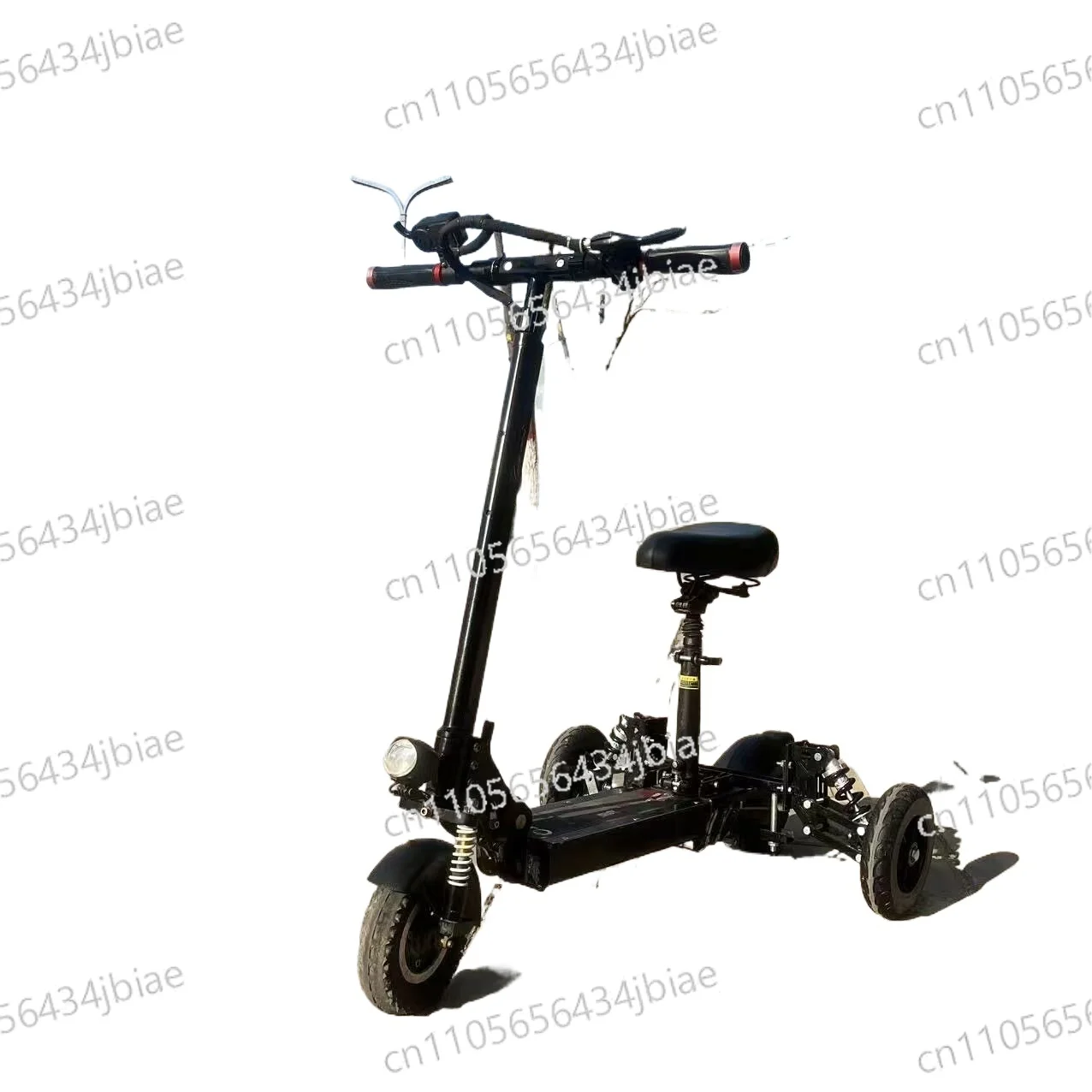 The new scooter auxiliary wheels are foldable and balanced
