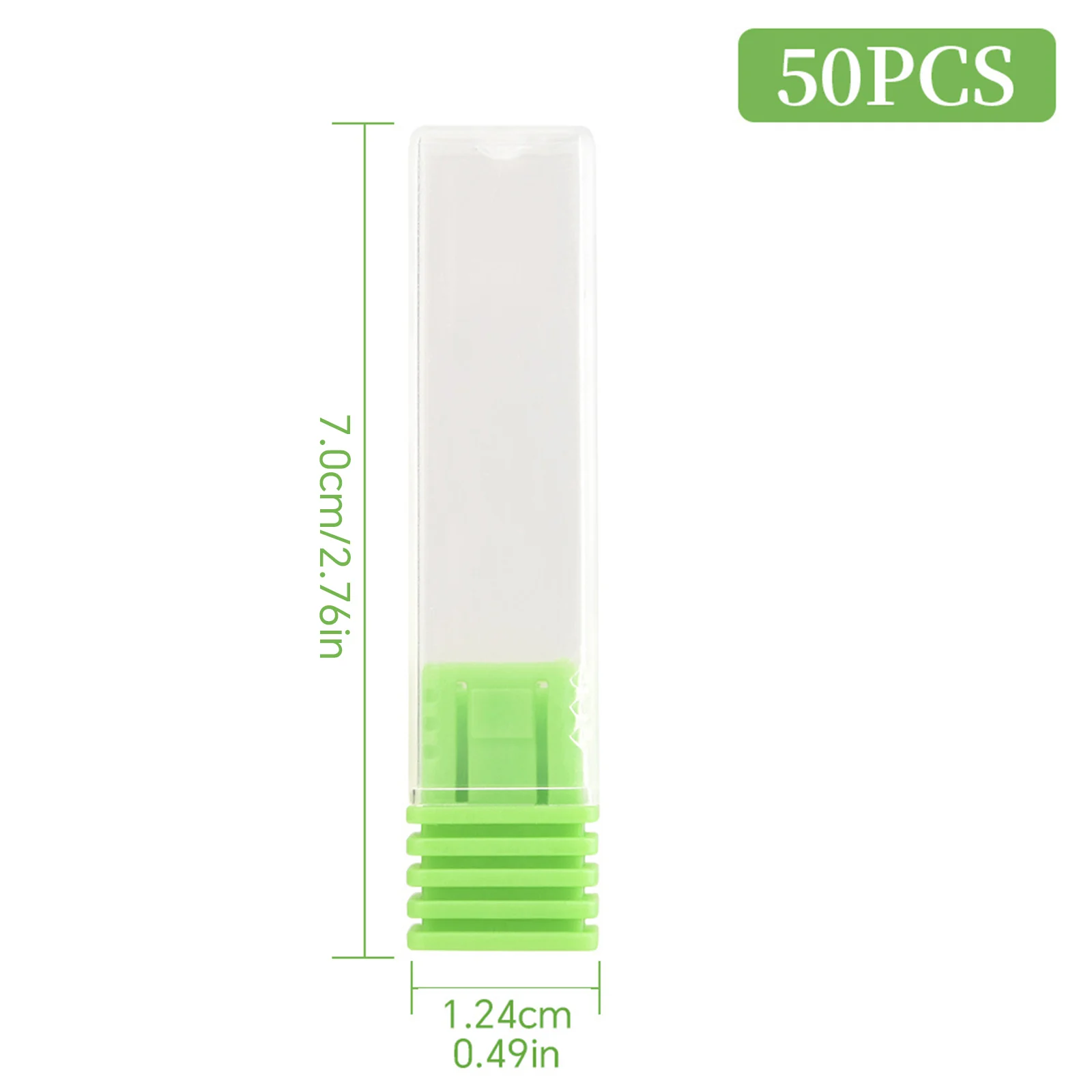 투명 네일 드릴 비트 거치대 보관함, 빈 컨테이너 밀링 커터 디스플레이, 빈 상자 아크릴 네일 액세서리, 50 개, 100 개