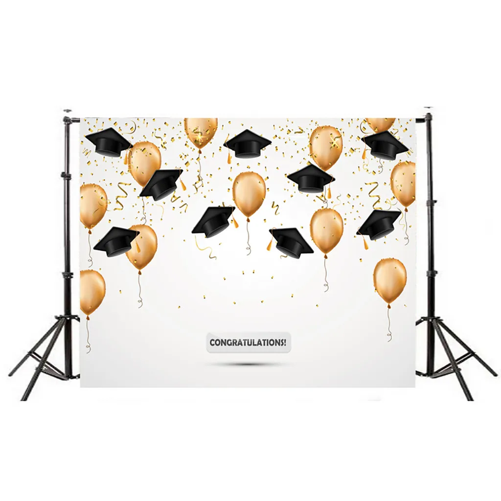 Graduation Photo Black Children Pencil Books School Back To Photography Party Backdrop Blackboard Globe Background Baby Props