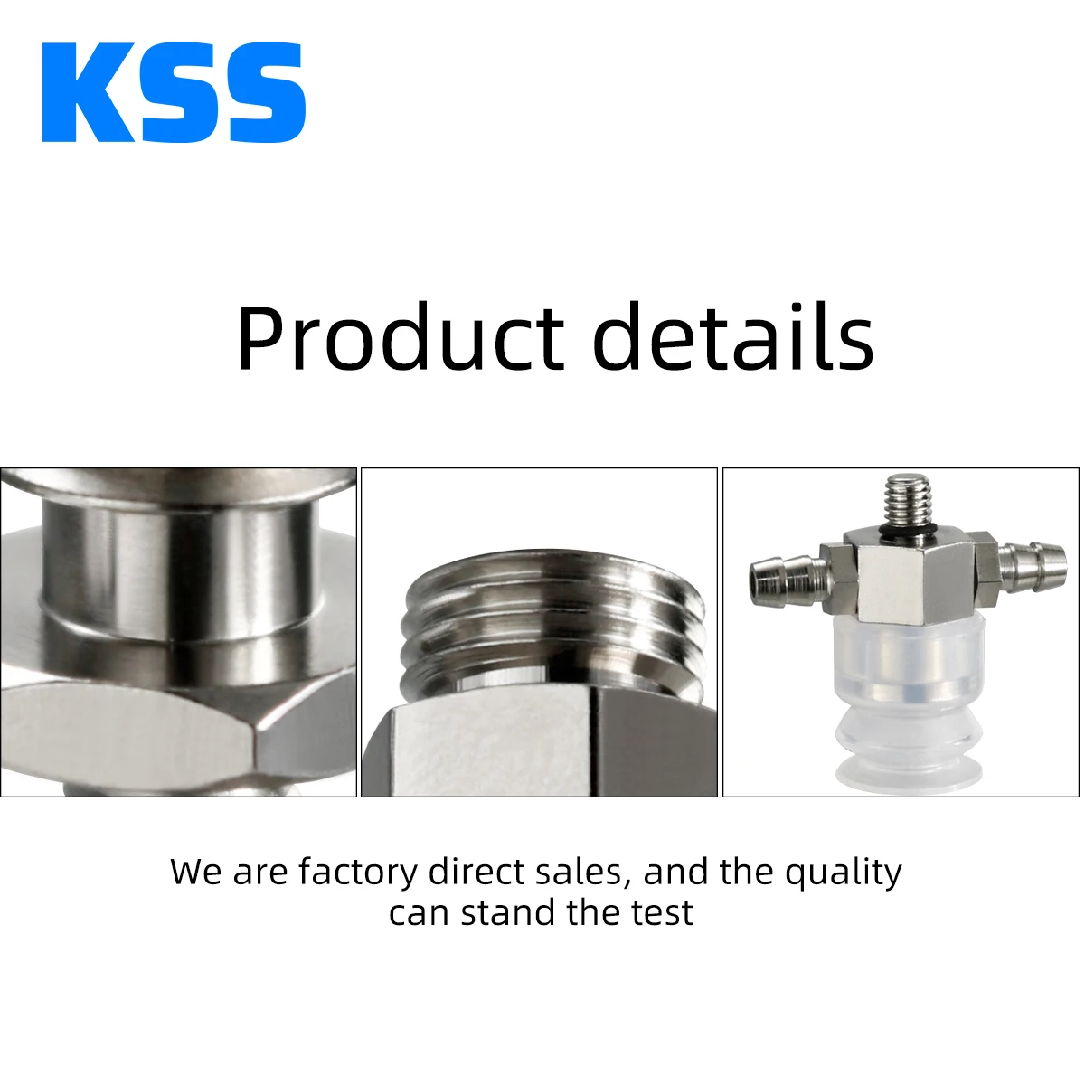 2026 Hot Sale EOAT Robotic Vacuum Suction Cup Hardware Fitting Pneumatic Parts Kit Adapter for M5 Big Head Sucker Fittings