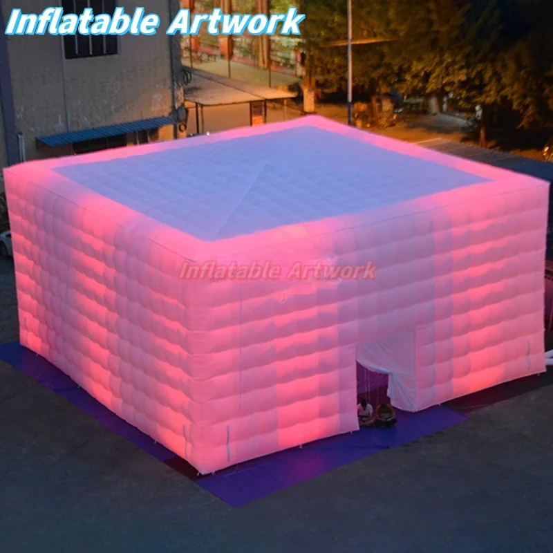 La tienda inflable enorme con luces construidas personalizadas para juguetes de decoración de fiestas y eventos