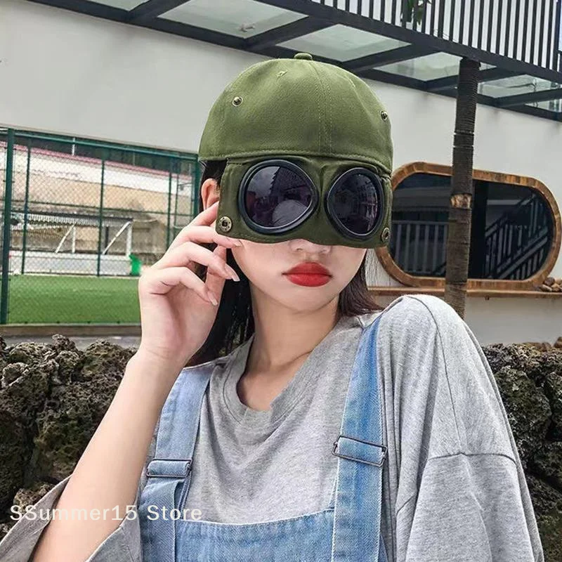 【R】Men's Hat Trendy Backwards Glasses Baseball Cap Women's Street Style Baseball Cap