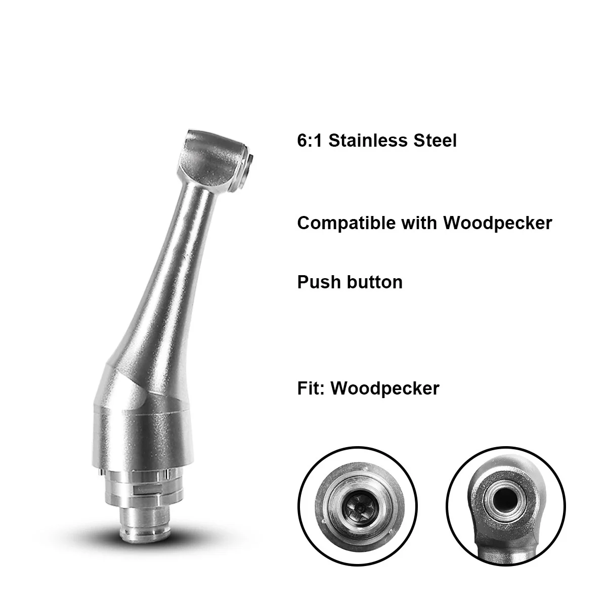 3 keys 6:1 Mini Contra Angle enlager head for root canal endo motor Handpiece Push Button Fit S X-smart plus Woodpecker